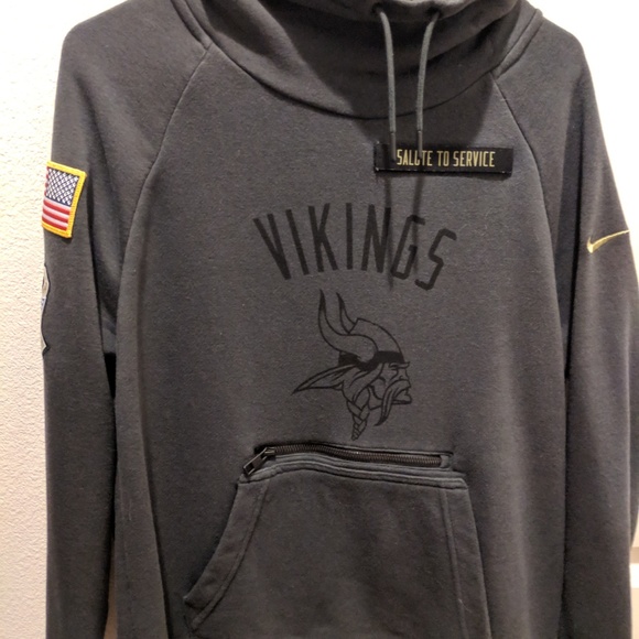 minnesota vikings salute to service hoodie xl